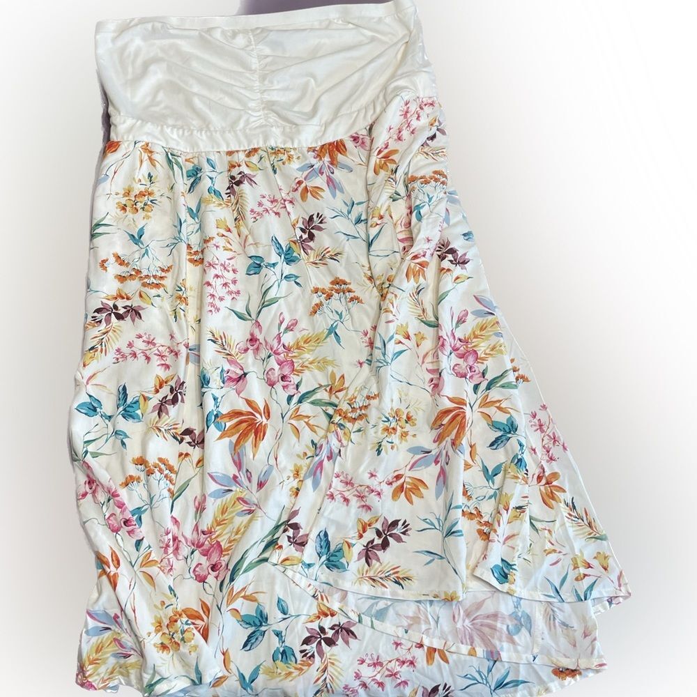 Torrid Midi Jersey Challis Sweetheart Tube Dress Plus size New floral summer - Picture 4 of 5